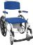 Picture of ALUMINUM REHAB SHOWER COMMODE CHAIR WITH 2 4" REAR WHEELS
