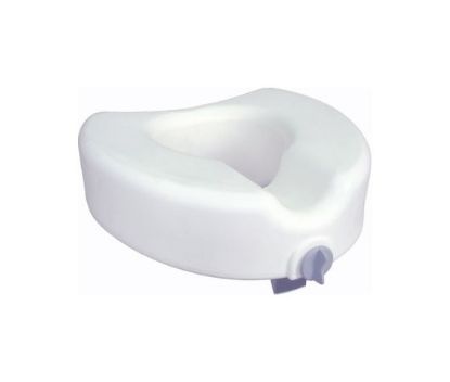 Picture of Drive, Premium Plastic, Raised, Elongated Toilet Seat with Lock, 12014 