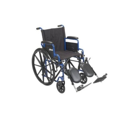 Picture of Drive Medical BLS18FBD-ELR Blue Streak Lightweight Wheelchair 