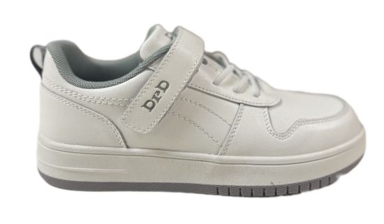 Picture of DRD FORCE White/Grey Orthopedic-Friendly Shoes Width W